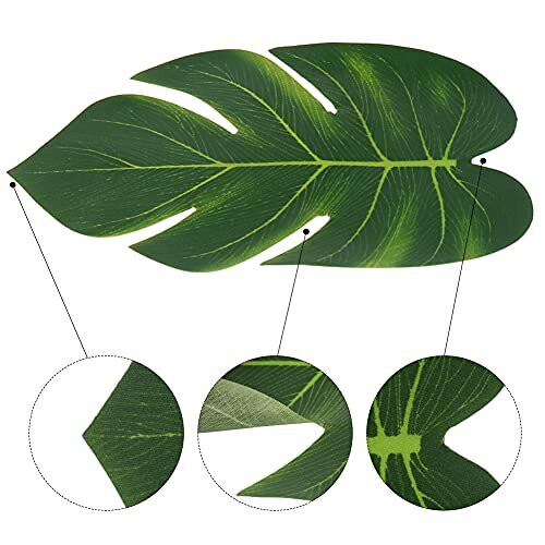 Artificial Palm Leaves, Fake Jungle Leaves, Monstera Leaves for ...