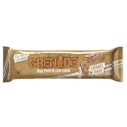 Grenade High Protein, Low Sugar Bar - Caramel Chaos, 12 x 60 g 1