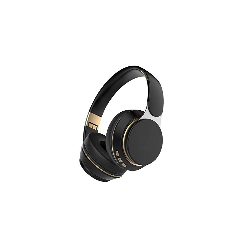Bluetooth Over-Ear Headphones - Wireless Hi-Fi Stereo With Rich Bass, Foldable, Microphone & 3-Button Control, Noise-Isolating 8716267830497