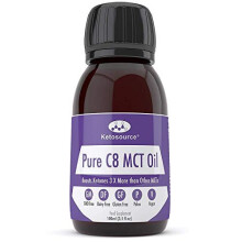 Pure C8 MCT Oil | Boosts Ketones 4X Versus Other MCTs | Supports Keto & Fasting | Highest 99%+ Purity | 100% Coconut Sourced | Vegan Safe & Gluten