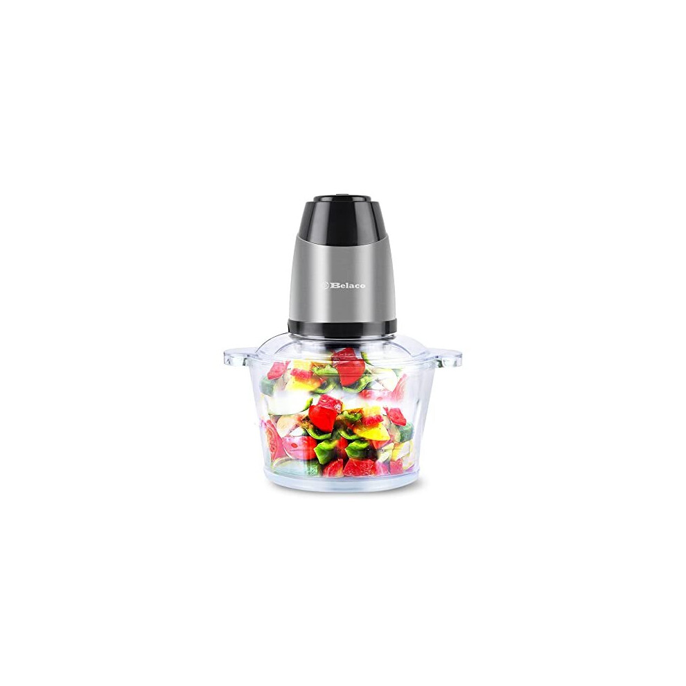 Food Processor Blender Mixer Chopper Meat 2L Glass Bowl Vegetable Grinder Fruits Nut Multi-Functional Sharp Steeliness Steel Blade