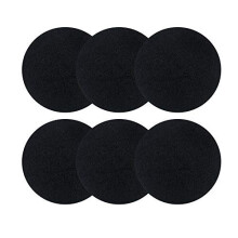 6-Pack Activated Charcoal Filters for Kitchen Compost Bins – 7.25 in Diameter, 10 mm Thick Odor-Absorbing Replacement