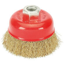 41444 Crimped Wire Cup Brush, 80mm x M14 , Blue