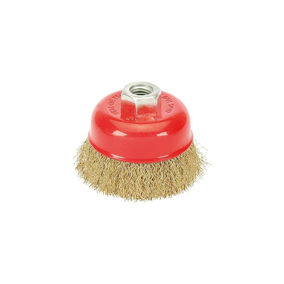 41444 Crimped Wire Cup Brush, 80mm x M14 , Blue