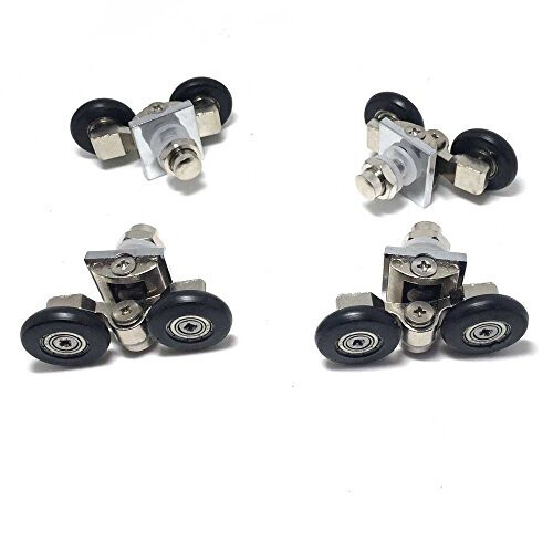 Set of 4 New Adjustable Shower Door Rollers 25mm