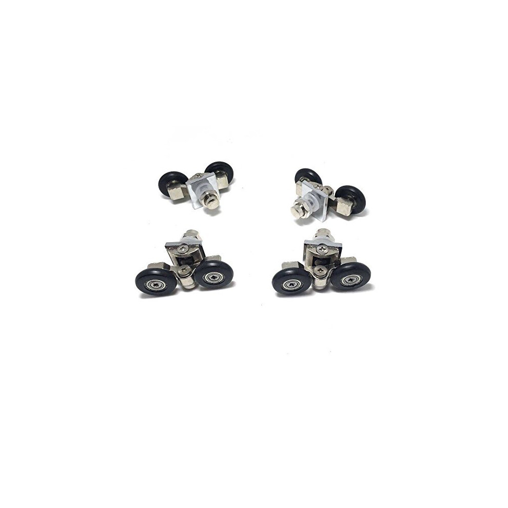 Set of 4 New Adjustable Shower Door Rollers 25mm