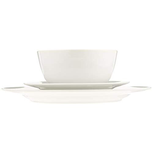 Amazon 18-Piece Dinnerware Set, Service for 6, White 1