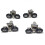 Set of 4 New Adjustable Shower Door Rollers 25mm 7