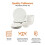 Amazon 18-Piece Dinnerware Set, Service for 6, White 3