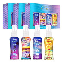 Summer Escapes Womens Gift Sets Bundle, Body Mist Fragrance Spray (4x50ml) Pack of 3