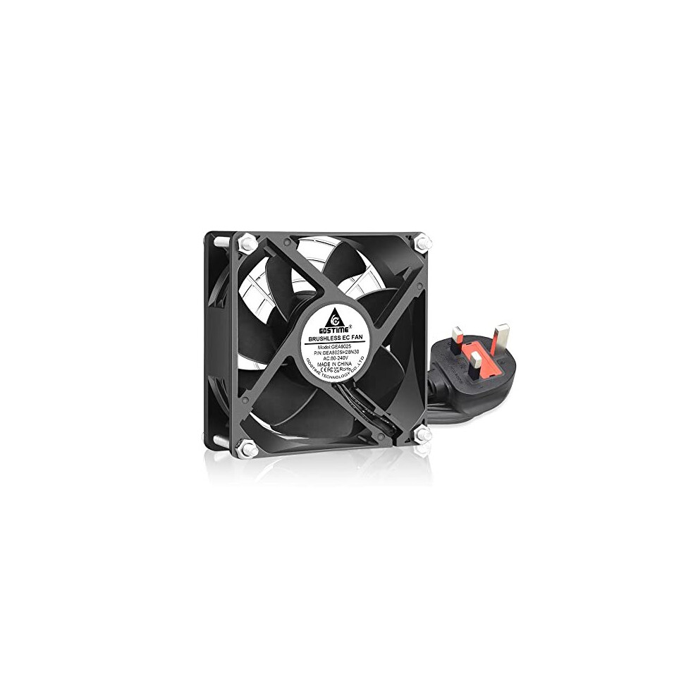 80Mm Computer Fan 220V 80 X 25Mm Ec Ac 240V Pc Fan 230V Brushless Axial Cooling Fan 702334354841