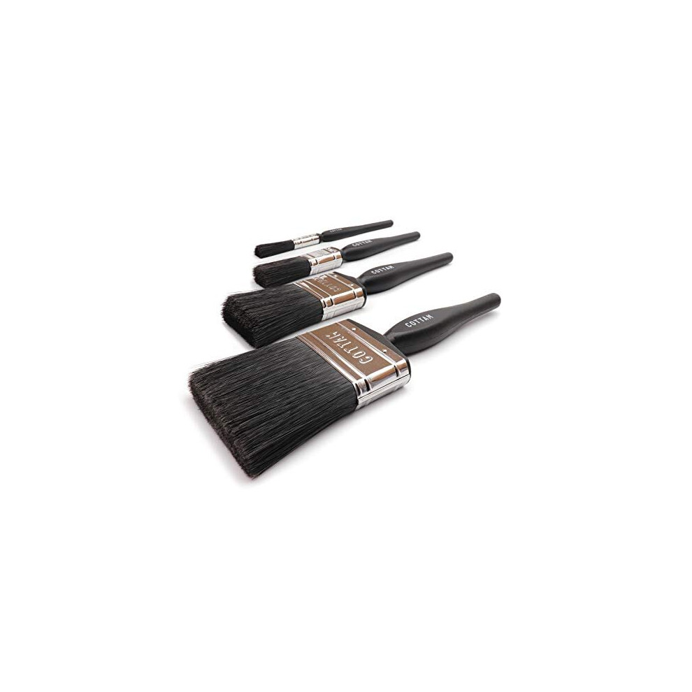 Paint Brush Set | 0.5, 1, 2 & 3 Inch Paint Brush Decorating Set | Decorating Brushes | Emulsion Paint Brush & Gloss Paint Brush