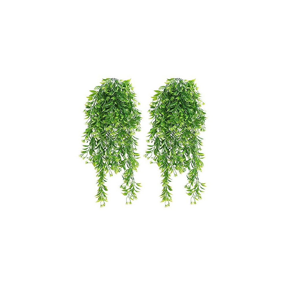 Trailing Artificial Plants Fejka Hanging Plants 2pcs Decorative Artificial Vines Ivy Garland Indoor 78cm Lush Greenery Faux Hanging Plant Fake Plants