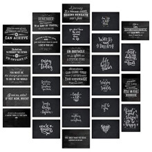 Inspirational and Motivational Postcards in Retro" Chalkboard/Blackboard Style" Set of 28 Postcards. 28 Different Motivational and Inspirational