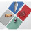 Joseph Joseph Folio Colour coded Chopping Board Set of 4, Slimline storage case, Regular- Graphite/Coast 4