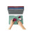 Joseph Joseph Folio Colour coded Chopping Board Set of 4, Slimline storage case, Regular- Graphite/Coast 5