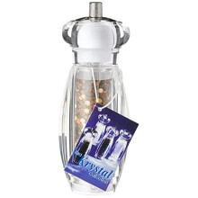 Krystal Acrylic Combination Pepper Mill & Salt Shaker, Gift Boxed, 16cm
