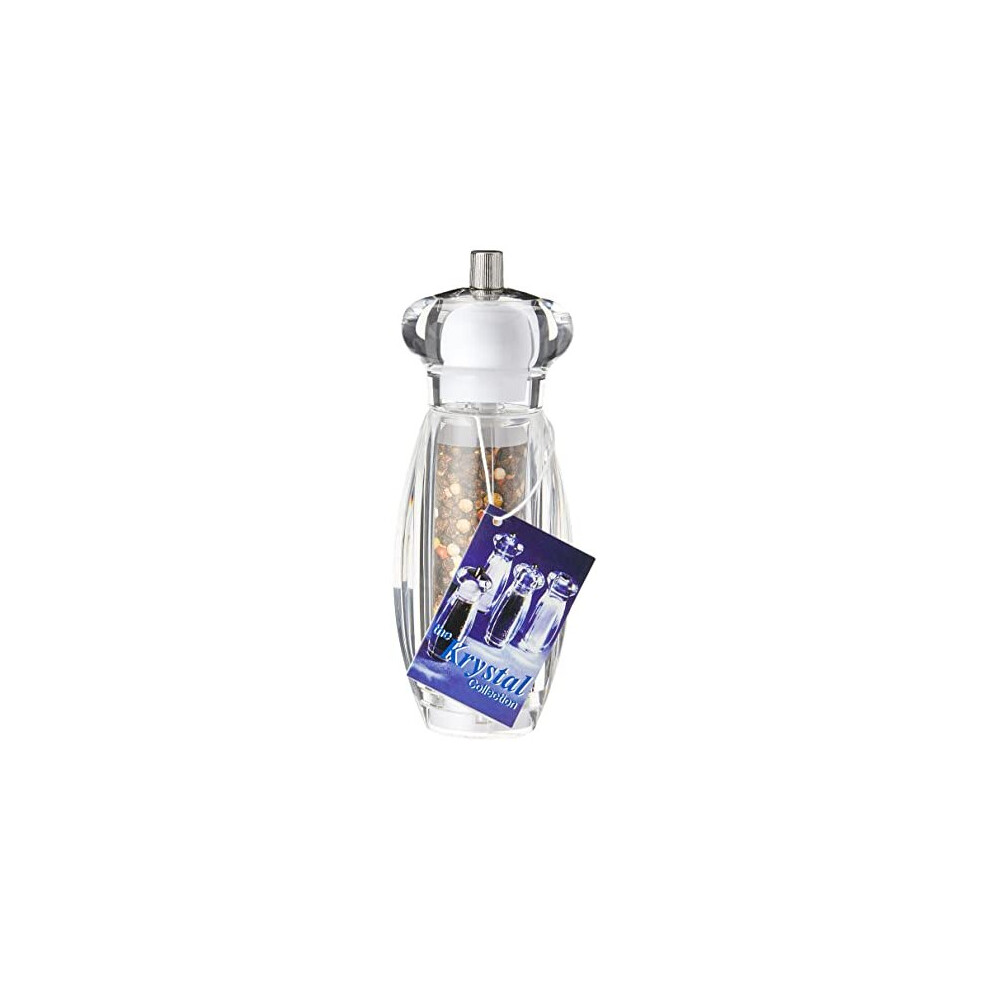 Krystal Acrylic Combination Pepper Mill & Salt Shaker, Gift Boxed, 16cm