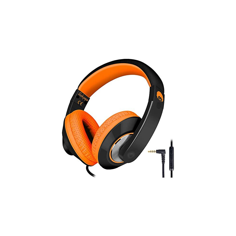 Comfort+ Kids Headphones, Wired Headphones Over Ear Headphones for Kids Children Adult with Microphone, Stereo Sound, Adjustable Headphones for School