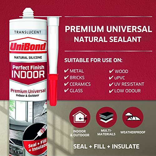 Unibond Sealant Glazing Transparent, 277g 1