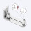 Floor Guide Chrome Plated Sliding Barn Door Floor Guide Roller Bottom Lay-Flat System Ball Bearing Design 4