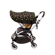 StrollerBuddy Extenda-Shade Baby Sun Shade Stroller Cover - with UPF 50+ UV Shield Protection -Large - Animal Print Design - Model F283