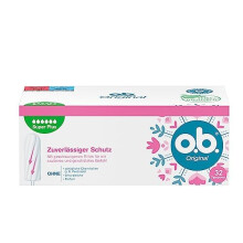 Original Super Plus Tampons for Very Strong Days, StayDry Technology & Curved Grooves, Reliable Protection and a Clean Feel (32 Pieces)