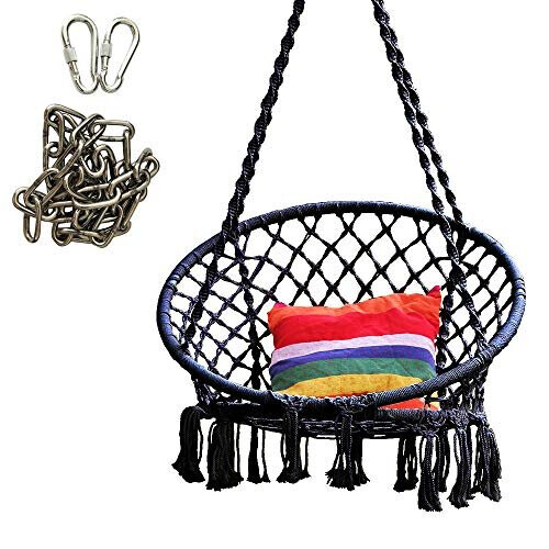 Heavy Duty Hanging Chair Chains and Hooks Hammock Swing Suspension Kit