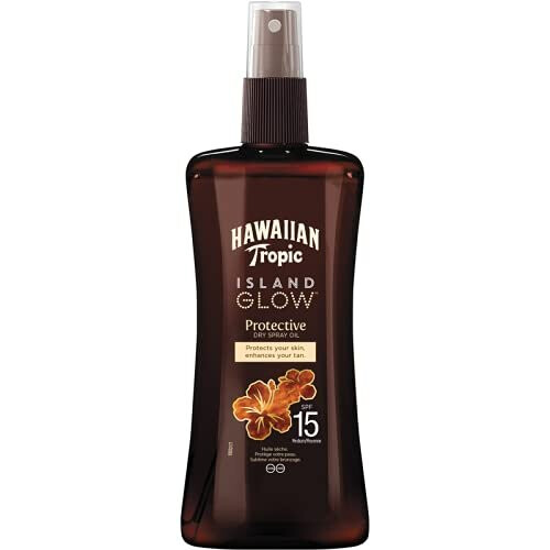 Hawaiian Tropic Island Glow Protective Dry Spray Oil SPF15 200ml