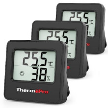 TP157-3 Digital Hygrometer Indoor Thermometer for Home, Baby Room Thermometer Humidity Meter with Temperature Humidity Sensor and Face Icon Comfort