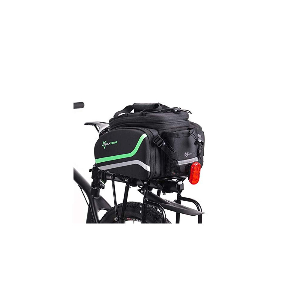 Bike Rear Rack Pannier Bag Waterproof Bike Rear Seat Bag with Shoulder Strap Bike Trunk Pack Bicycle Double Panniers Bag with Rainproof Cover 10-35L