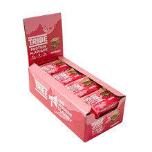 Protein Flapjacks - Choc Peanut - Great-Tasting Natural Plant Energy - Vegan, Dairy Free & Gluten Free (12 x 50g Bars) (Raspberry)