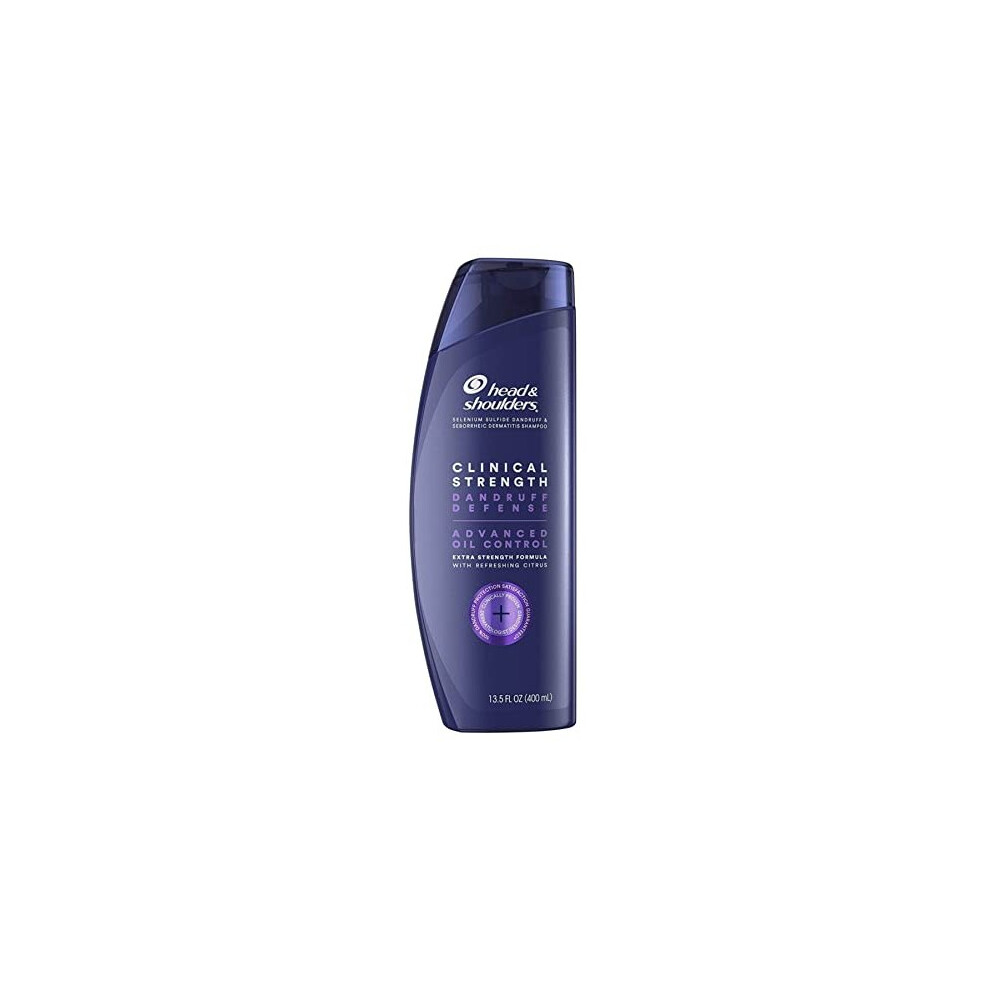 Head & Shoulders Clinical Dandruff Defense + Advanced Oil Control Shampoo, 13.5 Fl Oz, 5.291 Fl Oz