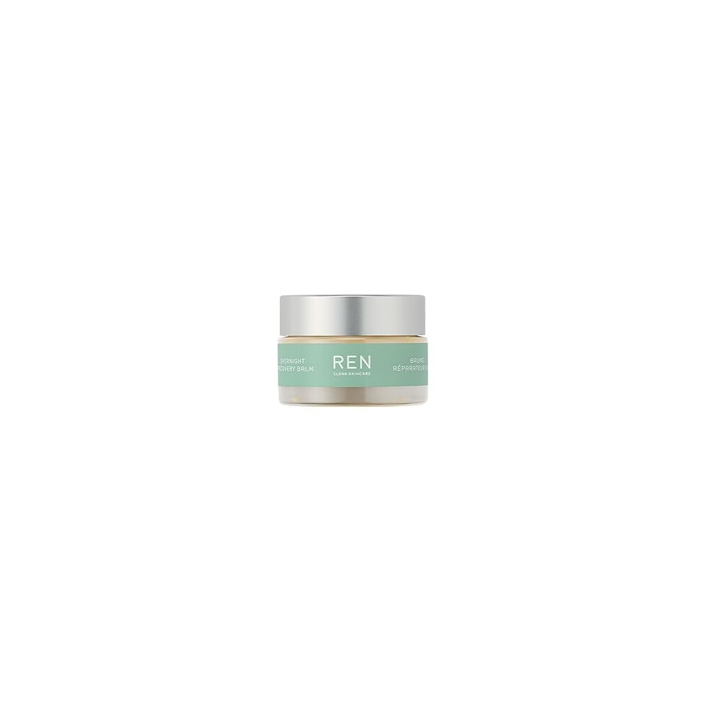 Ren Evercalm Overnight Recovery Balm, Facial Moisturiser Proven To Hydrate Skin With Olive, Sunflower, Linseed And Almond Borage Oils - Cruelty Free