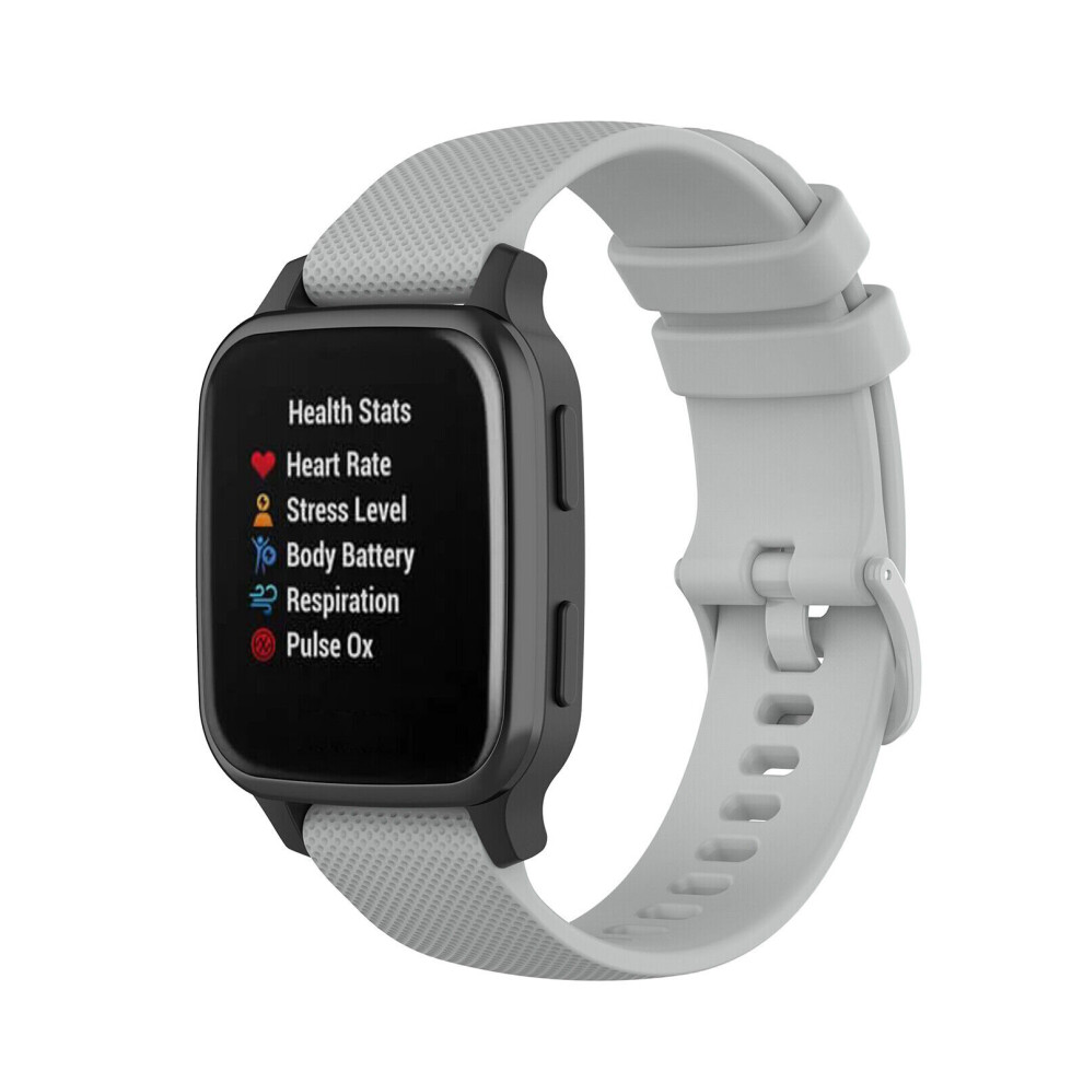 (Gray) 20Mm Wristband Bracelet Strap Belt For Garmin Venu Sq Vivomove Forerunner Watch Grey 713929764921