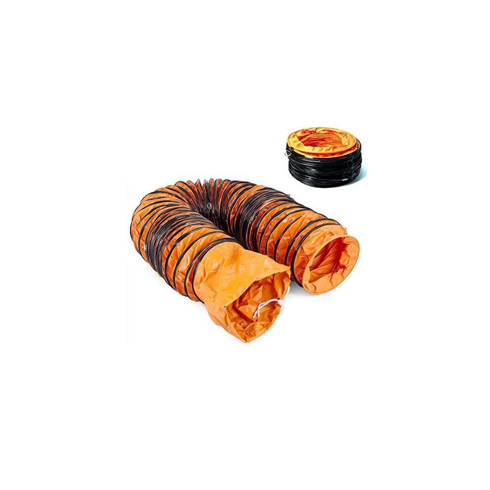 Flexible Pvc Hose 300Mm Ventilation Duct Hose 12 Inch, Pvc Flexible Ducting 5M 16Ft Fire Retardant For Ventilator Blower Extractor Fan 6973357086017