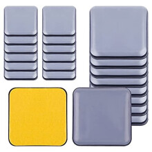 20 Pcs Furniture Gliders for Carpet,Furniture Sliders for Wooden Floors, Easy Gliders for Furniture,Furniture Movers for Heavy Items（Square）
