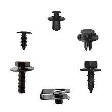 60 Pcs Car Universal Bonnet Bolts, Clip Retainers, Body Trim Clips Plastic Rivets, Hex Head Tapping Screws, Fixing Nuts For Chassis Guard Fender