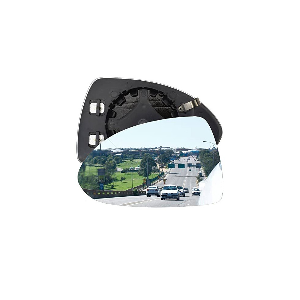 Wing Mirror Glass Left Passenger Side Convex Heated For Vauxhall Corsa D 2006-2014 Vauxhall Corsa E 2014-2020 616612792013