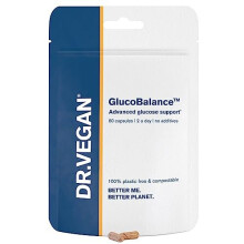 DR.VEGAN GlucoBalance | Plant-Based Supplement | Blood Sugar Control | 60 Capsules | 2-A-Day - 30 Day Supply | Chromium 200 µg | Apple Cider Vinegar