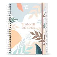 2023-24 Diary, A5 Weekly/Monthly Planner with Monthly Tabs, Weekly Planner Runs from July 2023 to June 2024, Elastic Closure, Twin-Wire Binding, Easy