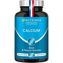 Calcium Magnesium Vitamin D3 & K2 | 120 Vegetarian Capsules | Bone Health Complex | Strengthens Bones and Muscles | Supports Bone Density | French