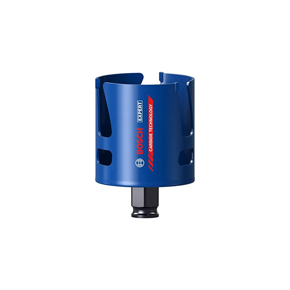 Bosch Professional 1X Expert Construction Material Hole Saw (For Softwood, Ã 64 Mm, Accessories Rotary Impact Drill) 4059952536132