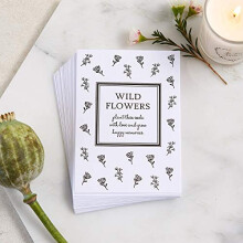 25 Unfilled Wildflower Seed Packet Funeral Favour Envelopes 'Grow Happy Memories' (Seeds Not Included)