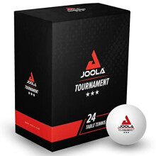 Tournament Table Tennis Balls Selected 40+mm Diameter, 3-Star Premium Table Tennis Balls Indoor and Outdoor Compatible, White, Pack of 24
