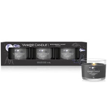 Scented Candles Gift Set | Midsummer's Night Filled Votive Candles | Soy Blend Wax Mix | 3 Count, One Size, 1701411E