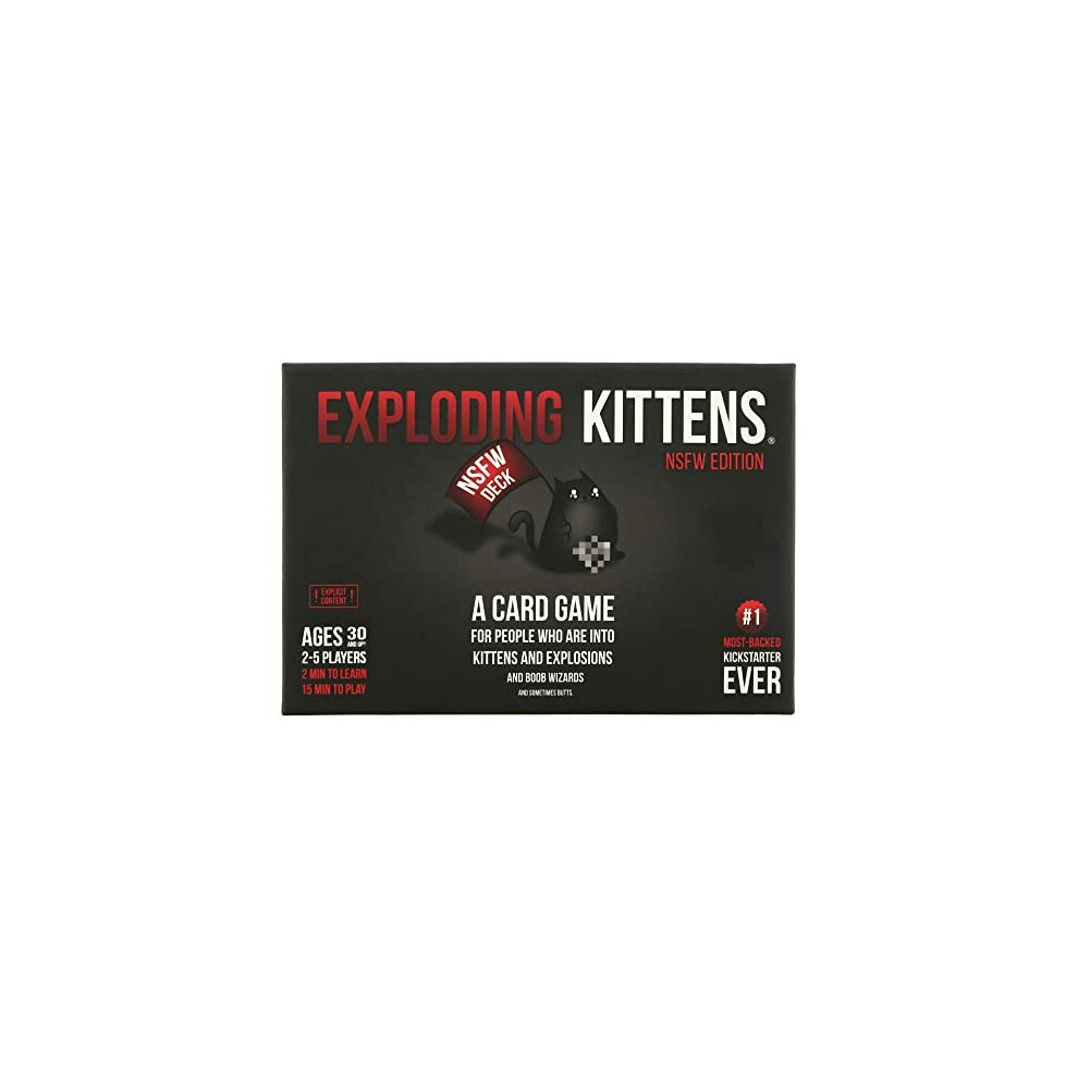 NSFW by Exploding Kittens - Card Games for Adults & Teens - A Russian Roulette Card Game (Packaging may vary)