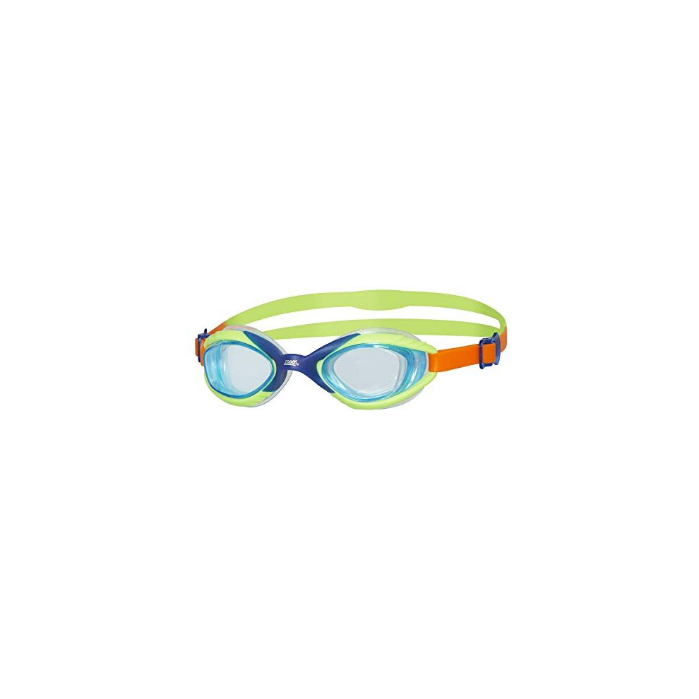 Kids Sonic Air Junior with UV Protection And Anti-fog Swimming Goggles -, 6-14 years, blue/green/orange