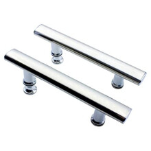 2 Pack Square Shower Door Handle with Plastic knobs Parts Replacement for Shower Enclosure Shower Room Cabin 145mm Hole to Hole Center