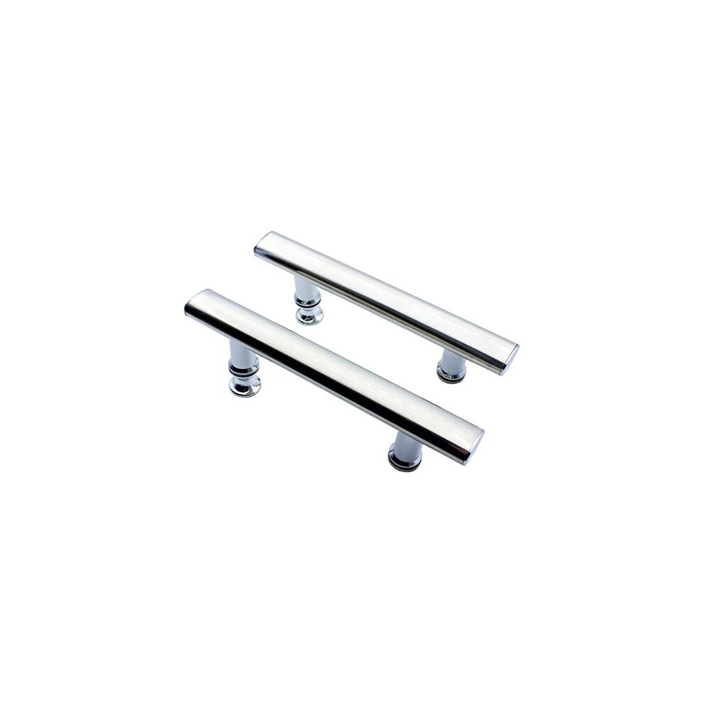 2 Pack Square Shower Door Handle With Plastic Knobs Parts Replacement For Shower Enclosure Shower Room Cabin 145Mm Hole To Hole Center 619191906925